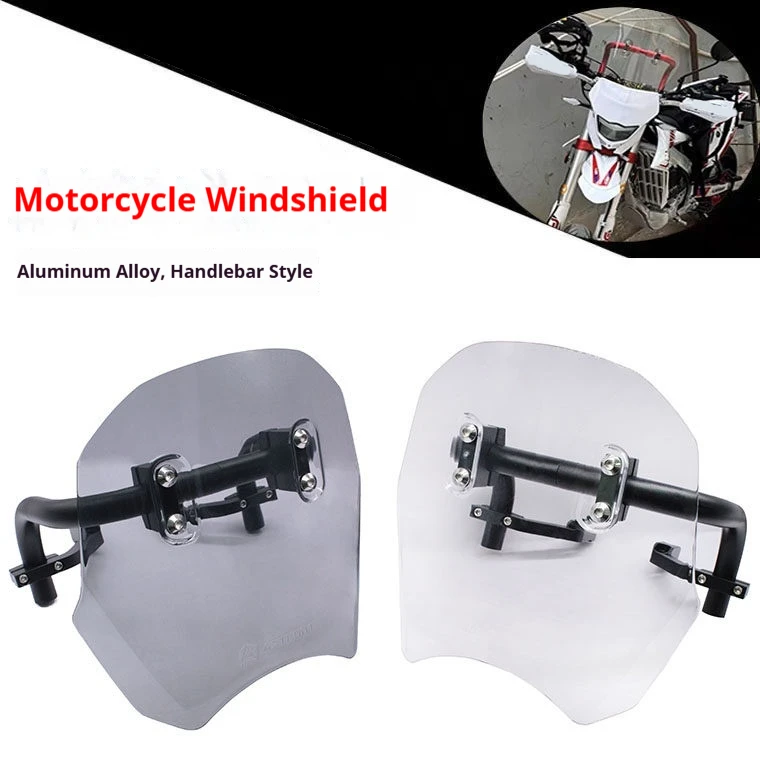 Aluminum Phone Mount & Front Windshield Crossbar Universal For Dirt Bike Motorcycle E‑Scooter Mod Accessories