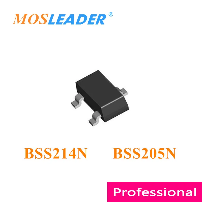 Mosleader BSS214N H6327 BSS205N SOT23 3000 шт. BSS214 BSS214NH6327XTSA1 BSS205NH6327XTSA1 Китайский N-канальный 20 В Высокое качество