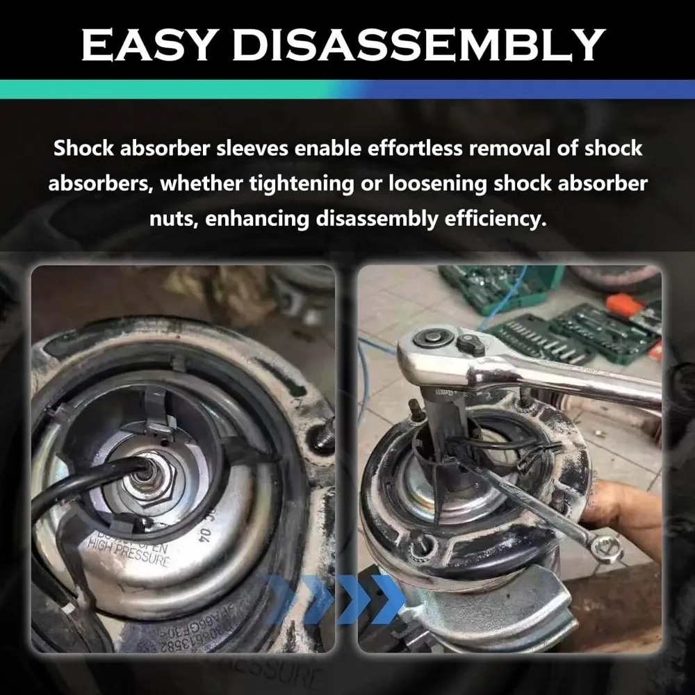 New 12 Point Strut Nut 21mm/22mm/24mm 1/2 Inch Drive Strut Nut Removal Tool Front Strut Nut Suspension Strut Repair