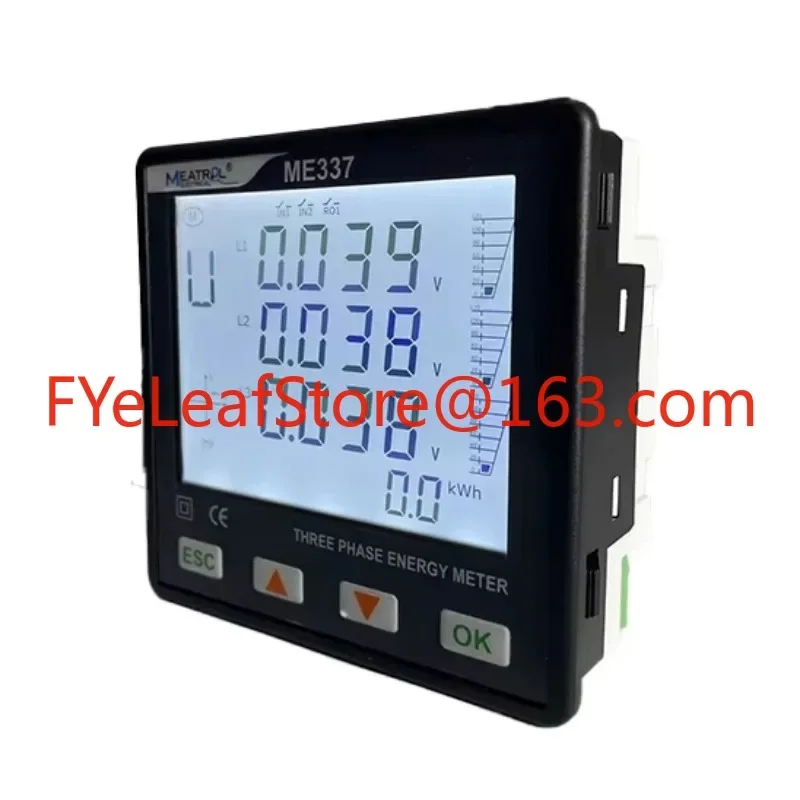 3-phase multifungsi power meter Analyzer ME337 3 phase meteran energi listrik