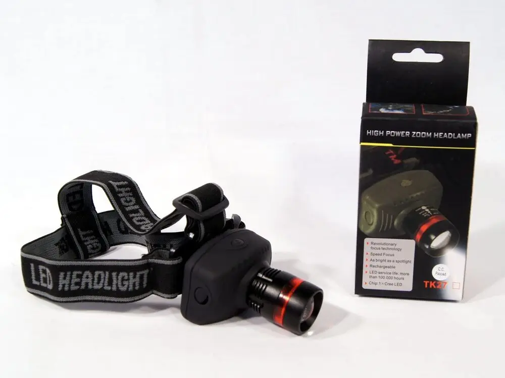 Fortress Tk27 Battery-Powered Zoomlu Head Lamp