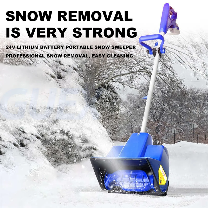 24V Electric Hand Push Snow Removal Shovel Foldable Snow Removal Tools Vehicle Snow Removal Artifact Snow Removal Machine