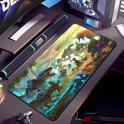 Imagen 2 del producto Ark Survival-alfombrilla de ratón evolucionada, accesorios grandes para juegos, alfombrilla para teclado, alfombrilla de escritorio para ordenador, Gamer, portátil, alfombrilla de ratón de dinosaurio