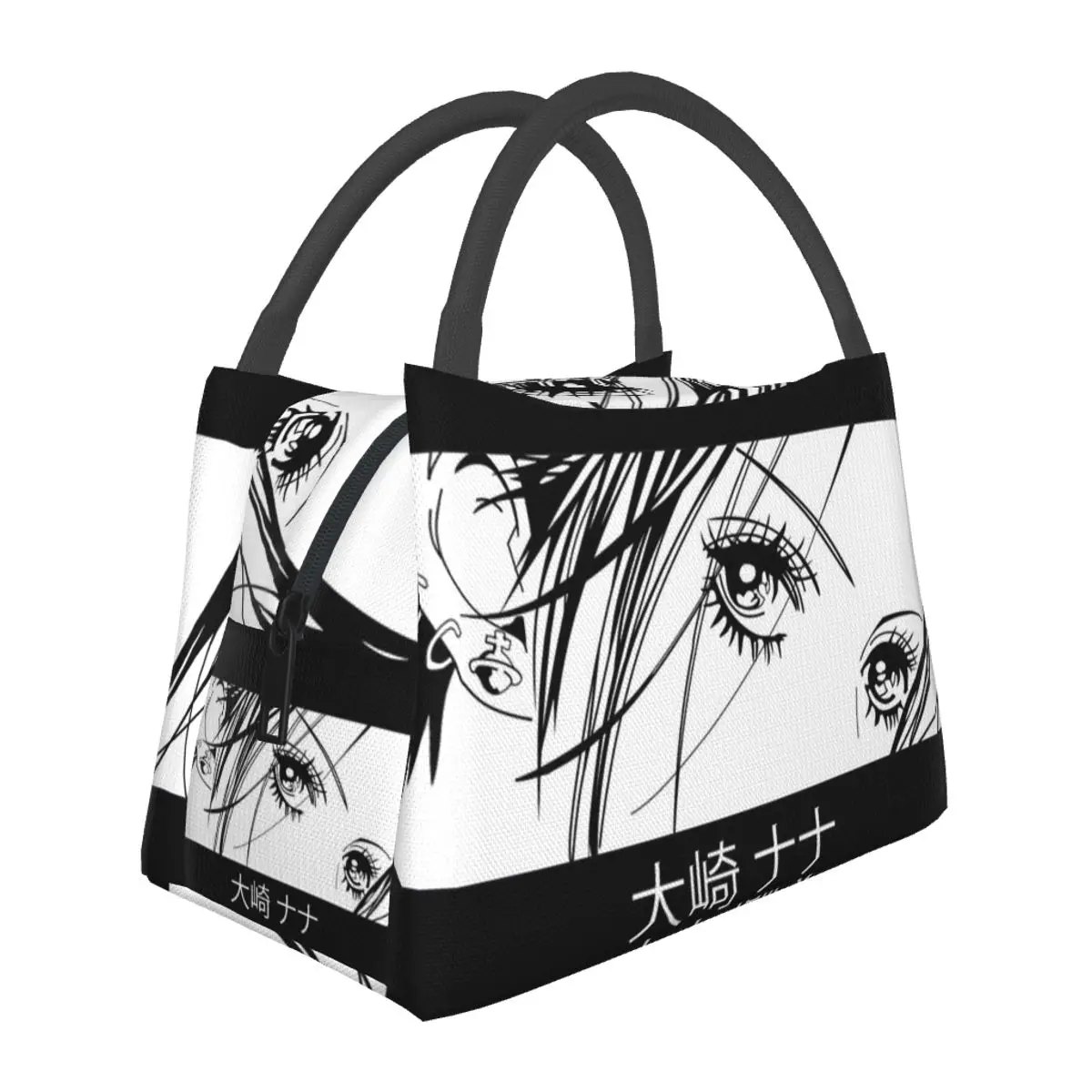 

Nana Osaki Eyes Lunch Bag Black Stones Anime Portable Lunch Box Travel Print Cooler Bag Aesthetic Waterproof Tote Food Bags