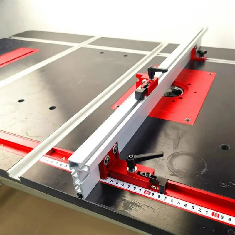Woodworking T Track Limiter Aluminium Alloy Miter Track Stop Block Saw Table Sliding Bracket Chute Limiter