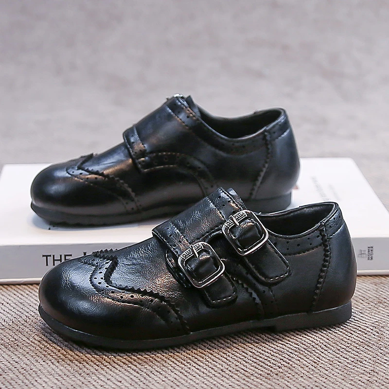 

YUYIN Toddler Girls' Leather Shoes 2026 New Spring Children's Dress Shoes Soft Sole Simple School Shoes Casual Leather Shoes