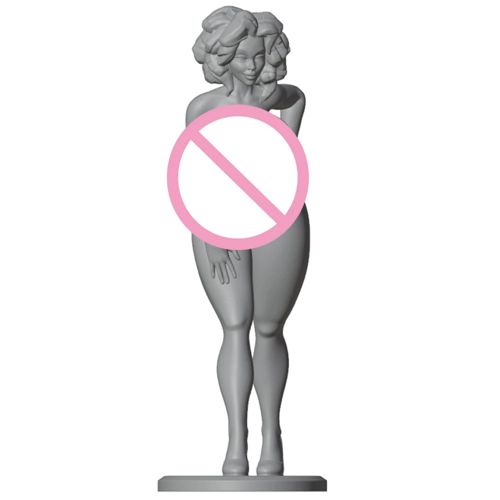 

1/24 Sexy Lady MrsAmo NSFW Resin Figurine Toy Unpainted GK Doll Unassembled 3D Print Assembly Miniature Reduction Statue Toy