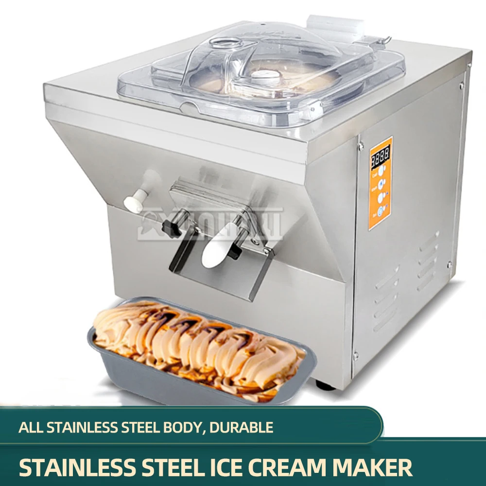 20L Commercial Hard Ice Cream Machine เดสก์ท็อปตุรกีอิตาเลี่ยน Maquina Fazer Sorvete สแตนเลส Maquinas Para Aser Helados