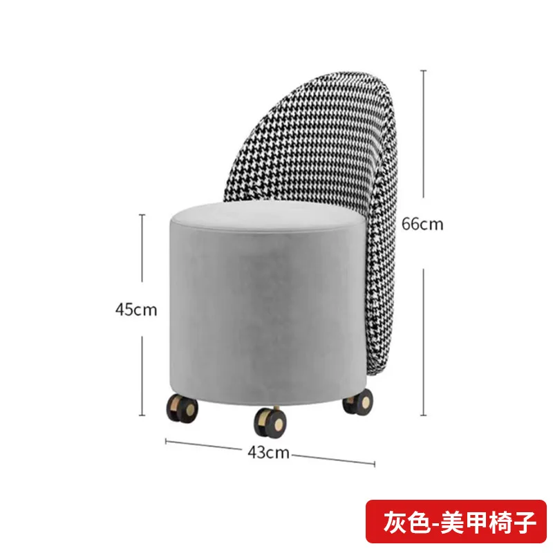 صالون أظافر مع صالون أظافر خفيف باللون الأبيض مع خزانة درج وطاولة من الخشب الصلب وطاولة بسيطة #6