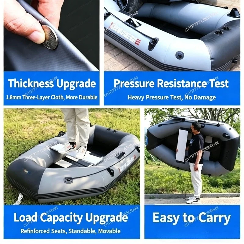 1.75m Rubber Inflatable Boat A - đánh giá và giá Fishing Boat Inflatable