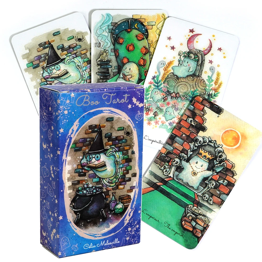 Boo Tarot by Célia Melesville 78 cards Witchy Beginner Tarot Learning Tarot Cards For Beginners