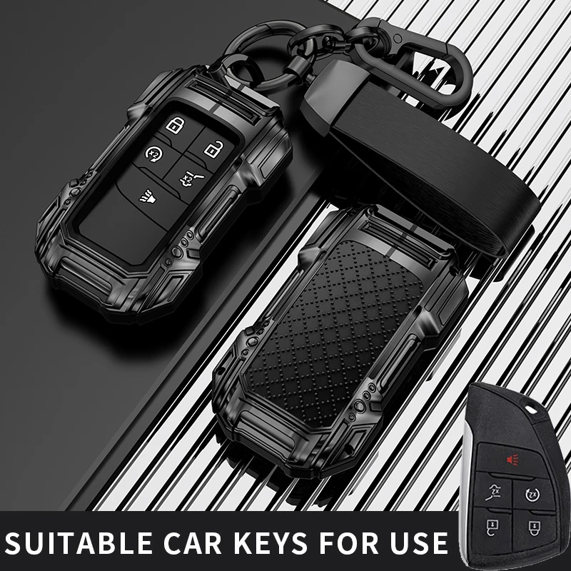 New 5 Button Remote Car Key Case Cover Shell Holder Protector For Chevrolet Silverado GMC Sierra Buick 2022 2023 2024