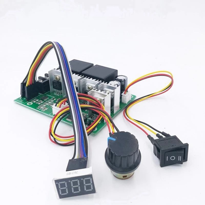 Controlador de velocidad del Motor de CC PWM, 1 piezas, CC 10 -55V, pantalla LED Digital 0 -100%, módulo de accionamiento ajustable