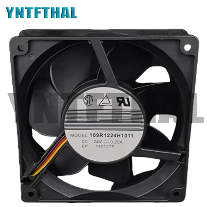 New 109R1224H1011 24V 0.25A 120*120*38MM 3 Lines Cooling Fan