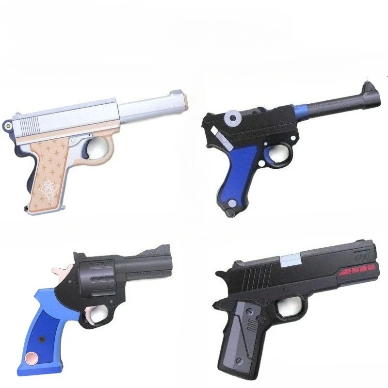 23 سنتيمتر/9.06in الأزرق الأرشيف لعبة البنادق نموذج الخيزران الدعائم لعبة الأجهزة الطرفية لوازم الحفلات تأثيري عرض الحلي تحصيل الهدايا #2