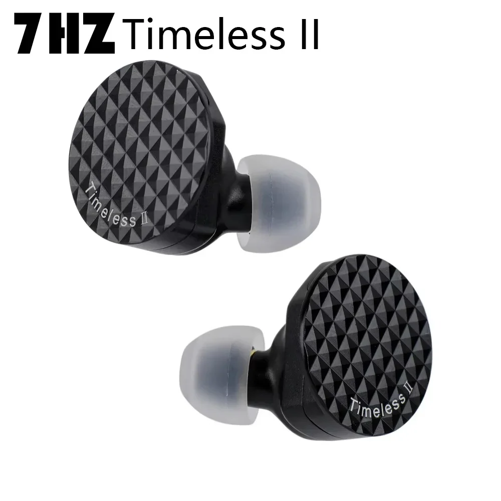 7hz timeless ii alta fidelidade in-ear wird fone de ouvido 14.5mm planar driver magnético monitor iem com 3.5mm + 4.4mm 7n occ conector de cabo