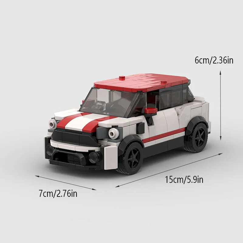 Mini Countryman MOC SUV Car Off-road Super Vehicle John Cooper Model Building Block Racing Brick Technical Christmas Gift City