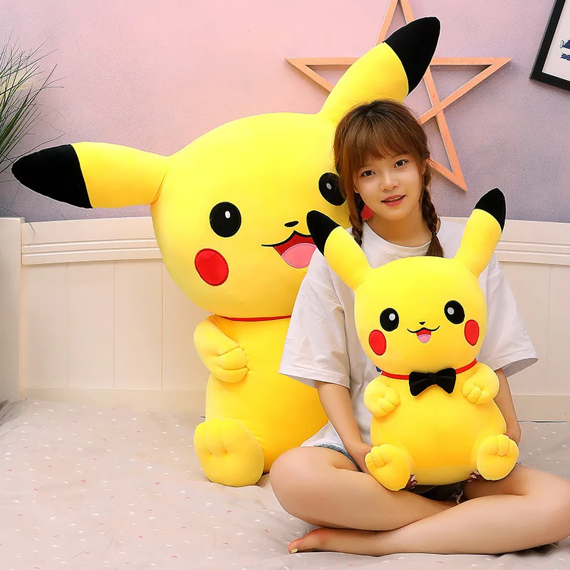 40-120 centimetri Pokemon Grandi Giocattoli di Peluche Pikachu Laugh Kawaii Anime Peluche Bambole Pokémon Morbido Farcito Cuscini Giganti Regali per