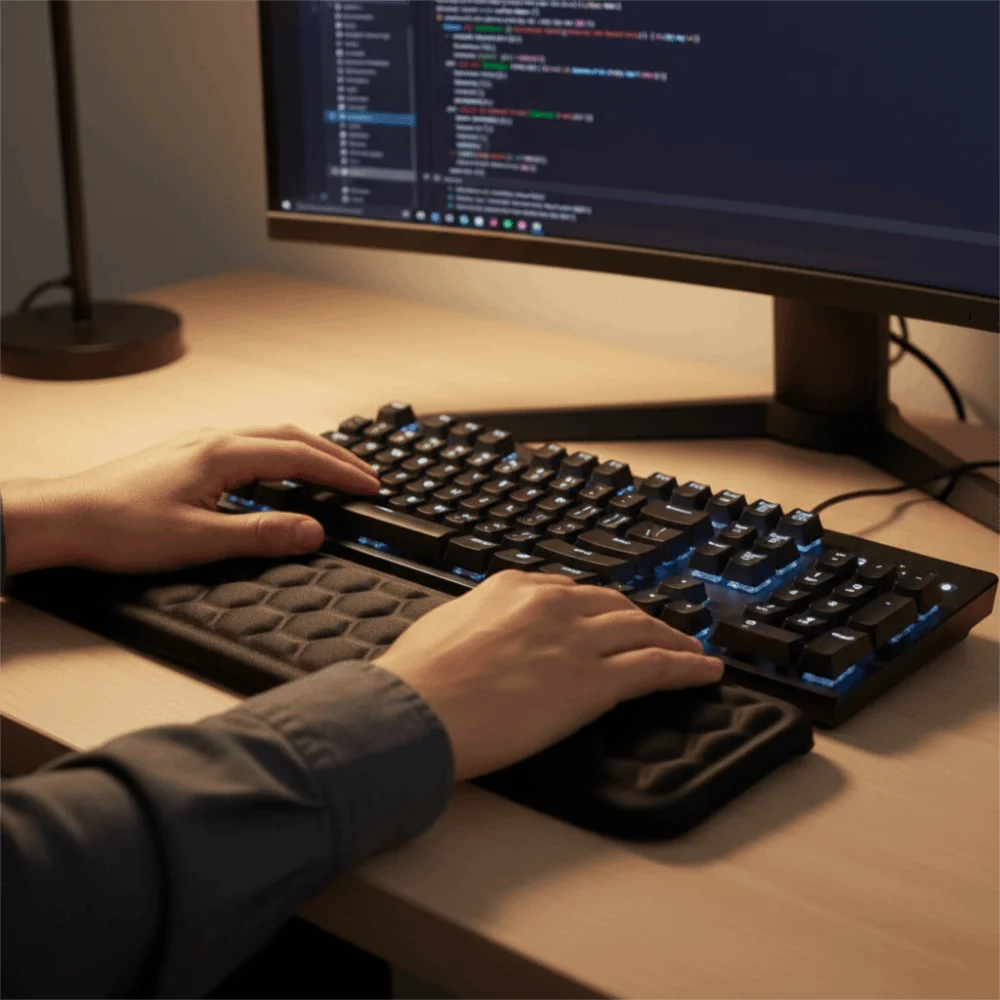 Ergonomic Design Keyboard Wrist Rest Relieve Fatigue Hand Rest Support Mouse Wrist Rest Wrist Cushion Pad Laptop Use