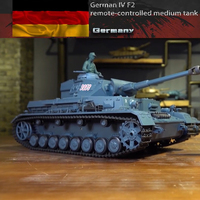 Henglong RC Tank 3859 German Panzer IV F2 Tank 1/16 Remote Controlled Tank Military Model Heavy Off Road Vehicle Toy Boy Gift