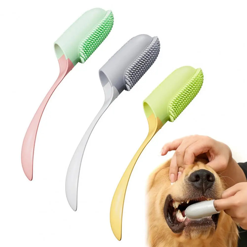Finger Dog Toothbrush Gum-friendly Soft Pet Toothbrush Gentle Teeth Cleaning Brush for Dogs Teeth Care Dental Health