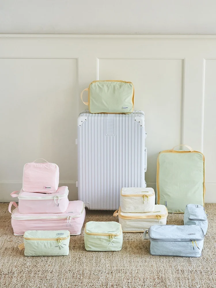 

Водонепроницаемый дорожный набор сумок для хранения Crible Sakura Pink: органайзеры для нижнего белья и одежды для чемоданов 20-26 дюймов