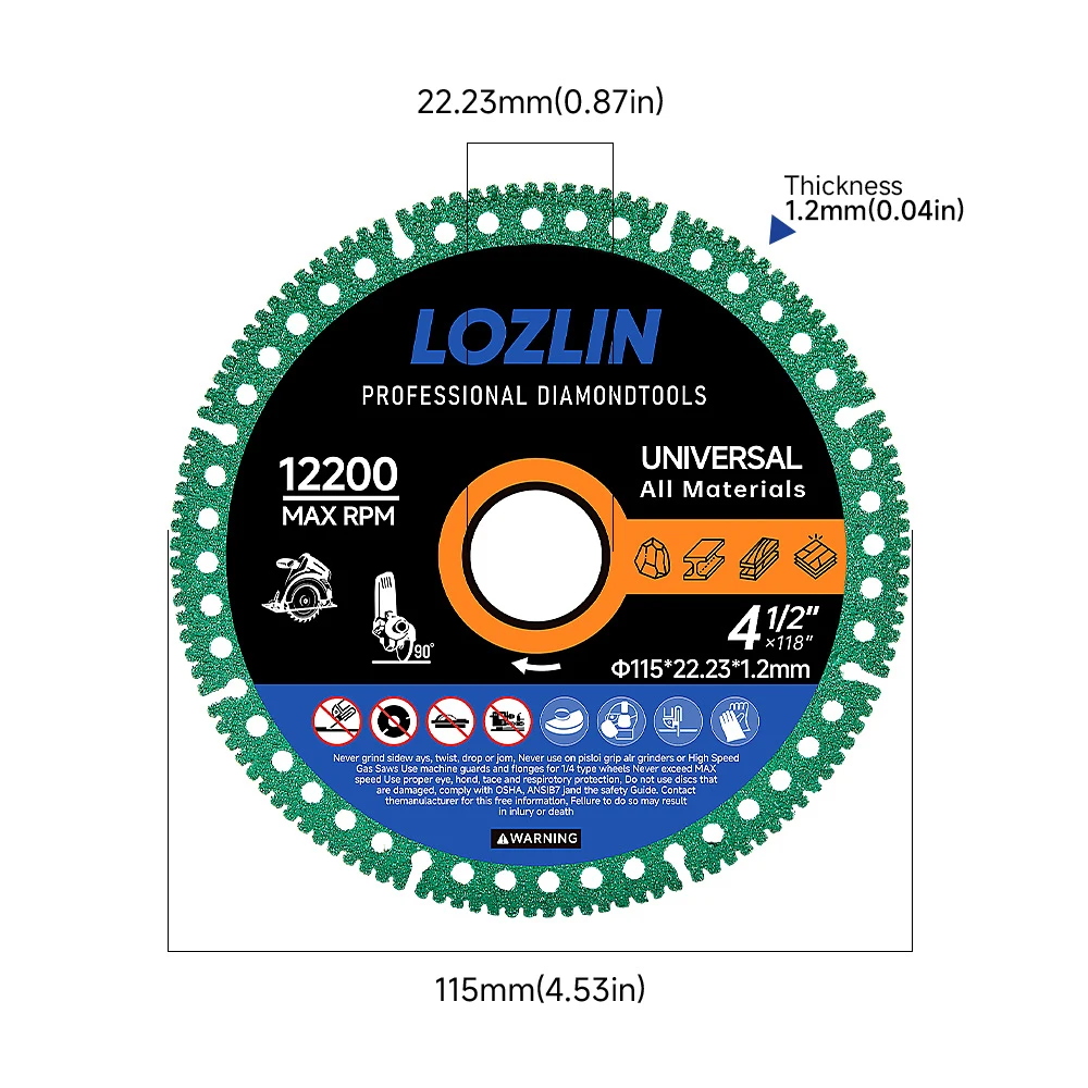 LOZLIN 3Pcs 4.5