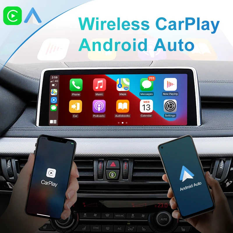 For BMW F25 F26 F45 F36 F20 F30 F48 F15 F10 F16 F12 F01 F03 Wireless CarPlay Auto Upgrade Module Mirror Link AirPlay Autolink