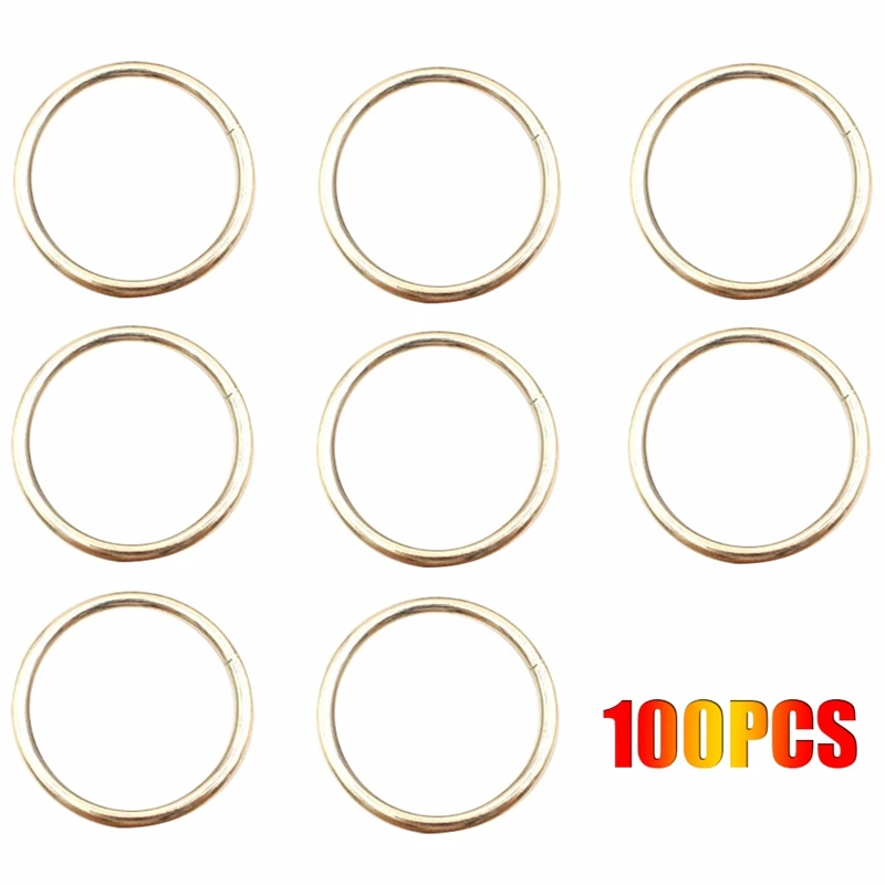 100PCS KC Gold Color Big Dream Catcher Circle Ring Craft Rings For Dream Catchers Hoops Hanging DIY Connectors