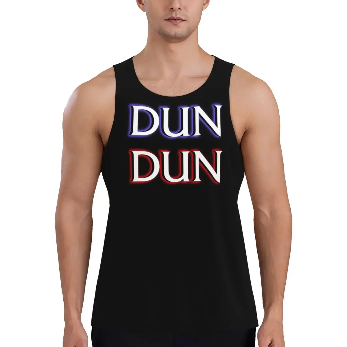 Quick Dry Dun Dun Meme (Law, Order, Parody) Gym Tank Muscle Sleeveless Shirt Bodybuilding Breathable Vest