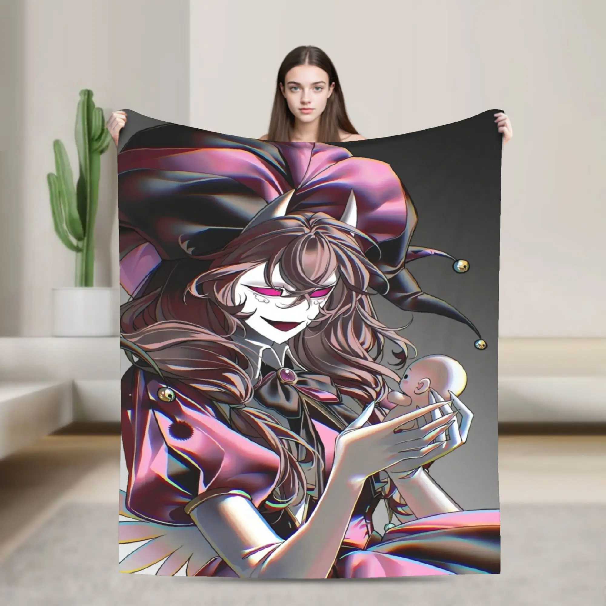 Super Warm Blanket Decorative The Freak Circus Throw Blanket  Flannel Bedspread For Couch Chair Sofa Bed Novelty Sofa Bed Cover