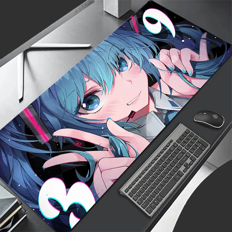 لوحة ماوس كرتونية للفتيات ، حصير مكتب كاواي ، حصيرة طاولة كبيرة ، وردي ، أنيمي ، H-Hatsuns ، M-Mikus ، كمبيوتر محمول ، لوحة مفاتيح ، كمبيوتر شخصي