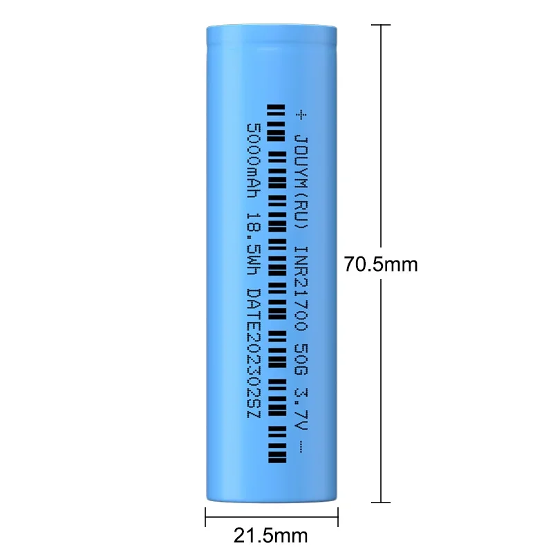 100% Original 21700 Battery 3.7V 5000mAh inr 21700 50g Rechargeable Lithium Batteries