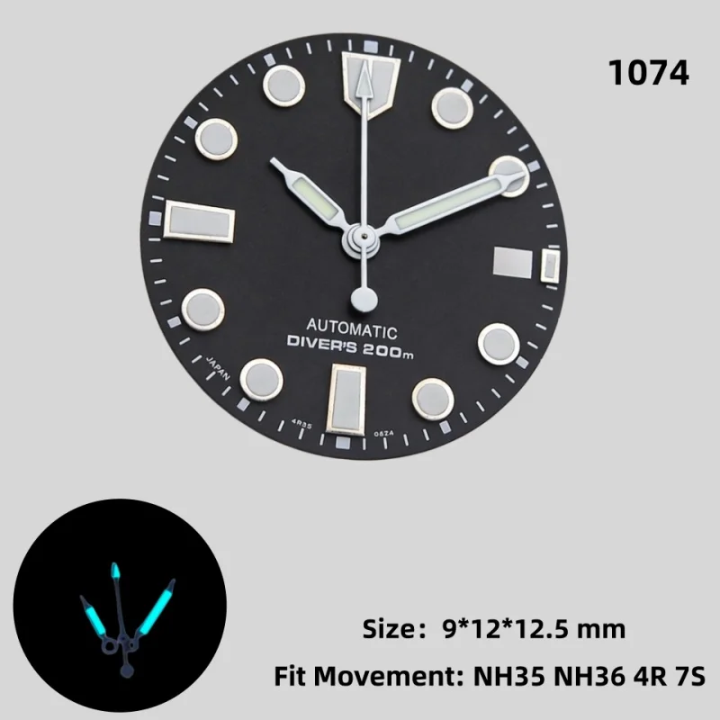 

Men Mechanic Watch Hands Parts Watch Hands fit 7s26 NH36 NH35 2824 8215 2892 2813 7750 For SKX007 SKX009 SPRD SPRE SKX Watch