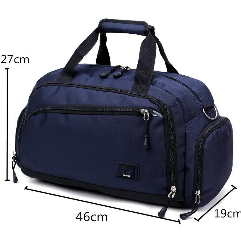 Gym Bags Men Sports Fitness Pack Cylinder One Shoulder Sport Bag Women\'s Handbags Travel Bags Nylon Waterproof Handbag Package