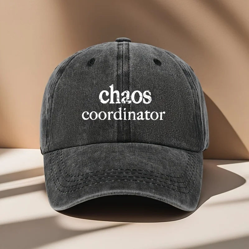 Dark - Bold CHAOS Coordinator Lettering - Structured Front Panel - Everyday Streetwear & Formal Events