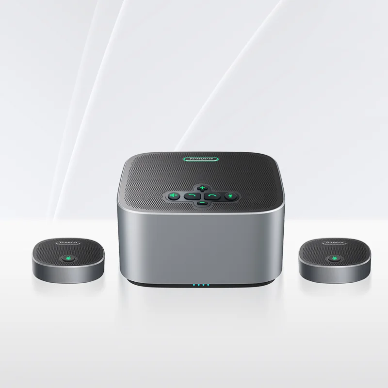 Portable Conference Speakerphone TEVO-M6B-EX With 2 Expansions USB/Bluetooth/Wireless/3.5mm Jacks With Microphone