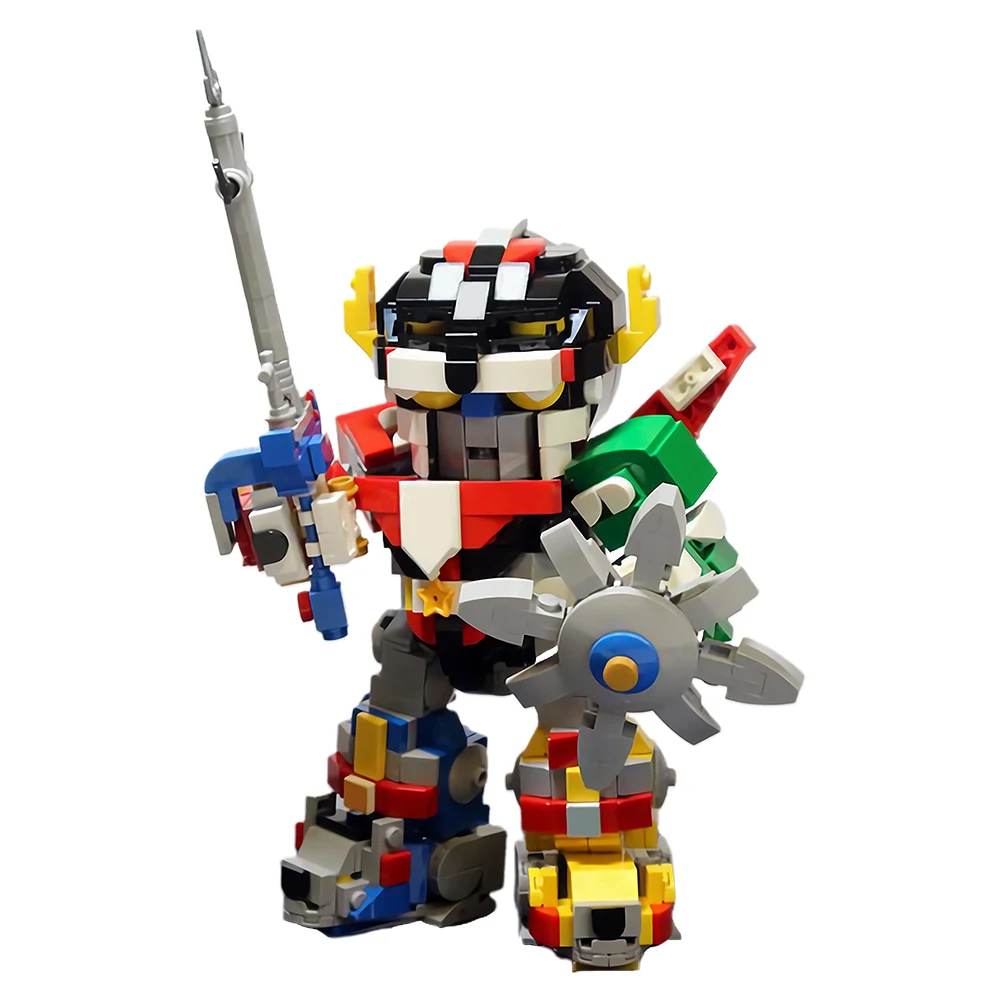 MOC Voltroned Robot Action Figure Building Blocks Anime Figure Technical Mecha Bricks Constructor Model Brick Set Children Toys