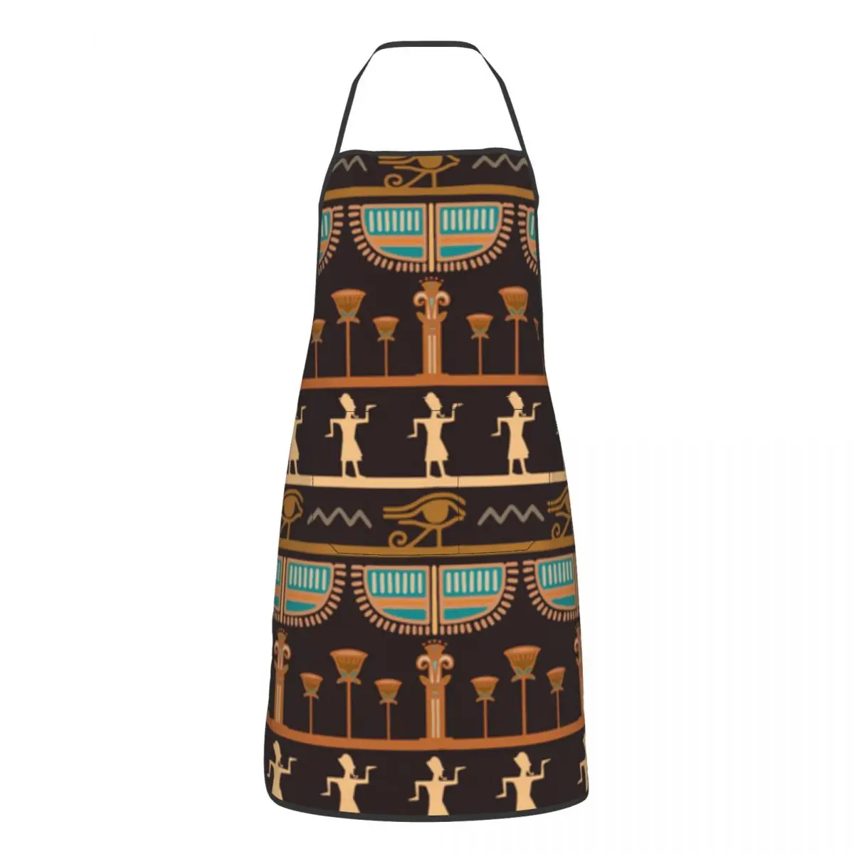 Kitchen Apron Egyptian Vintage Ethnic Silhouettes Chef Work Apron Restaurant Bar Shop Cafes Beauty Nails Studios Uniform