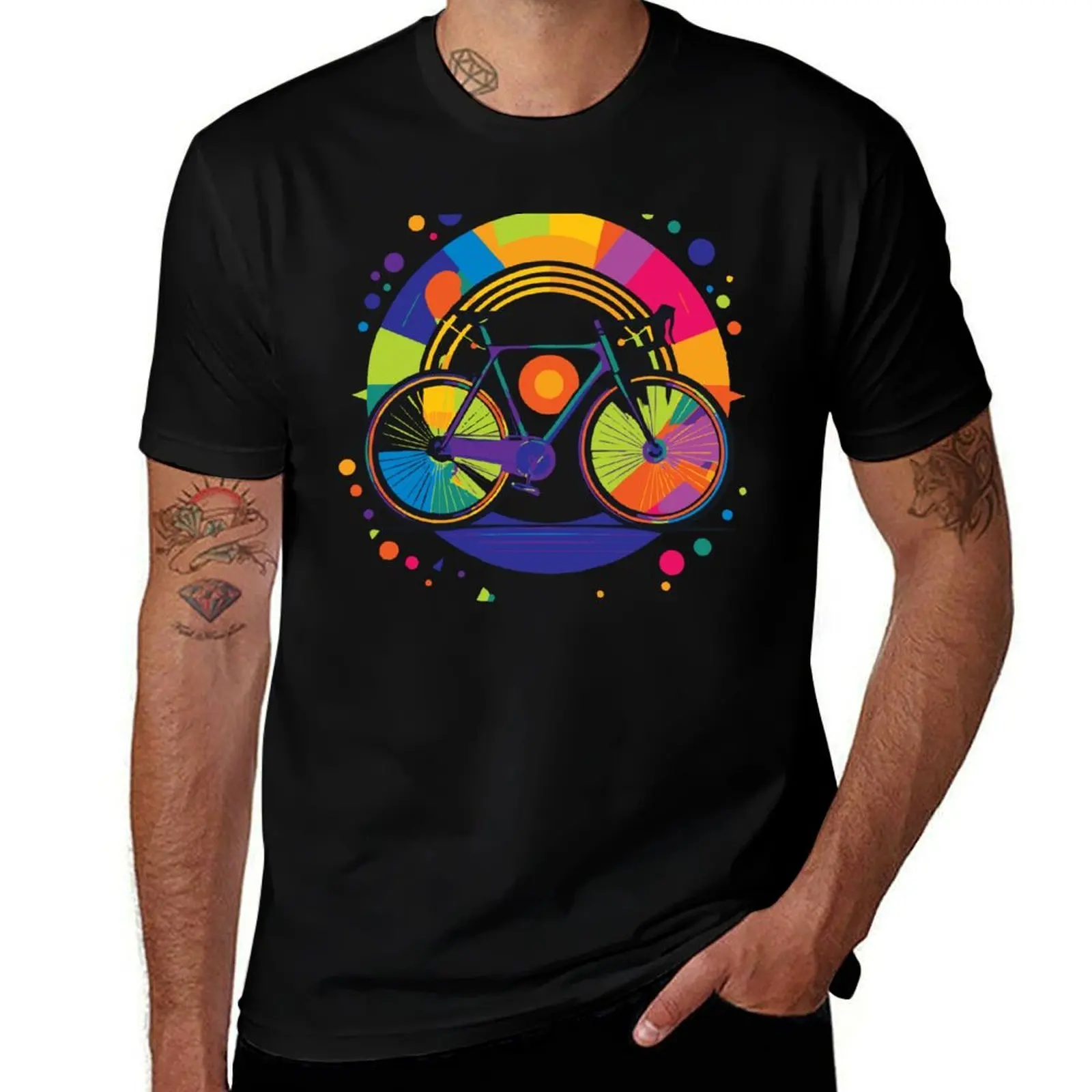 Tam's Technicolor Tour T-Shirt High Elasticity Sports T-Shirt