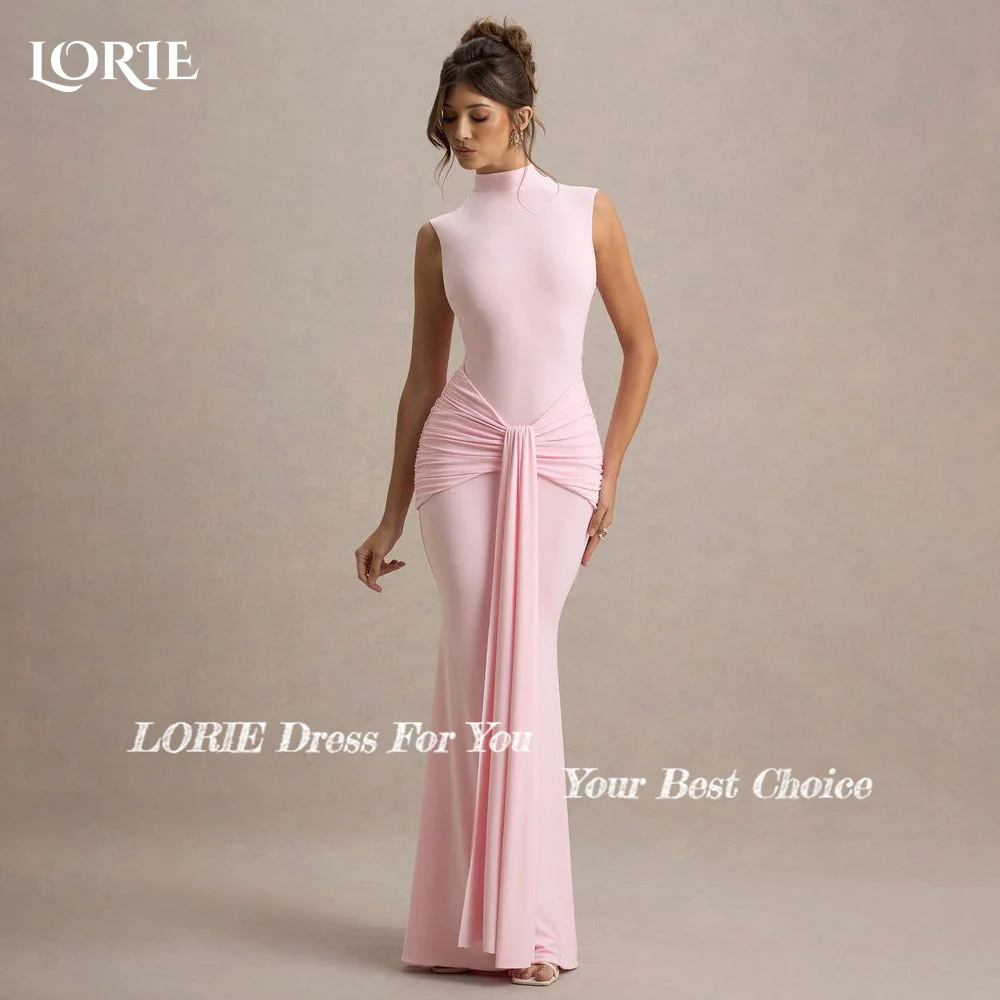 LORIE المملكة العربية السعودية فستان سهرة Ruch Halter حورية البحر طول الأرض الأميرة فساتين لحضور الحفلات الموسيقية طيات الوهم فستان حفلة مخصص 2025