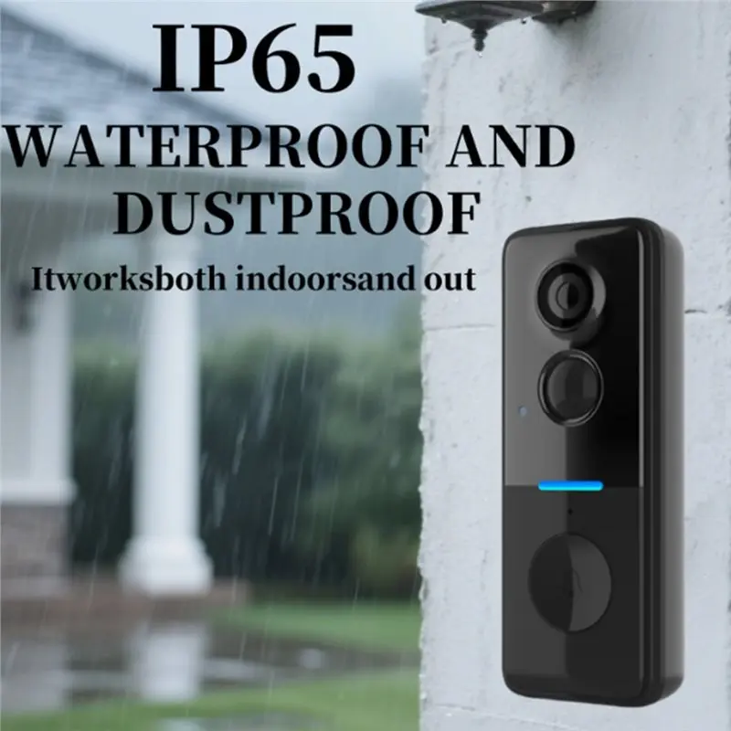 【RECOMENDAR】Battery-Powered Doorbell Camera Dual-Time Announcement, High Definition, Two-Way Audio, Night Vision Smart Home Secu