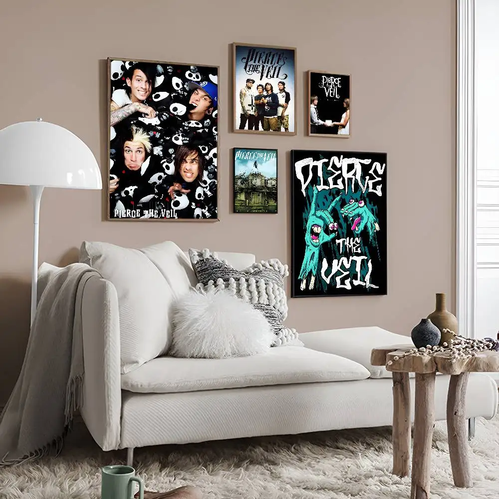 Band P-Pierce The Veil Classic Movie Posters HD Quality Poster Wall Art Painting Study Nordic Home Decor