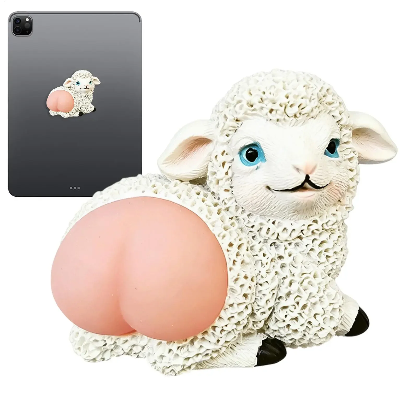 Sheep Refrigerator Magnet With Squeeze Butt Magnetic Refrigerator Decorative Stickers For Apartment Workplace Kitchen Home