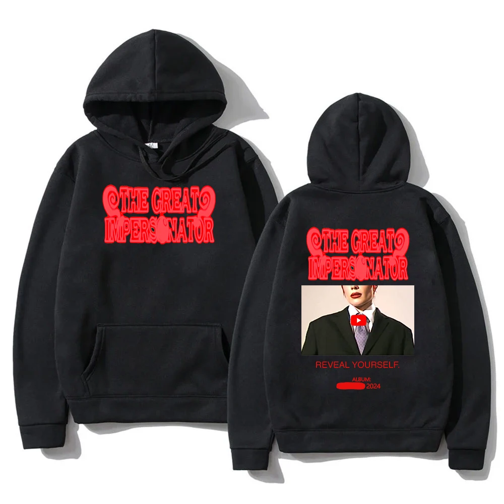 Halsey The Great Impersonator Hoodie 2024 Funny Men/women Hoodies Harajuku Aesthetic Unisex Fleece Halloween Pullover Sweatshirt