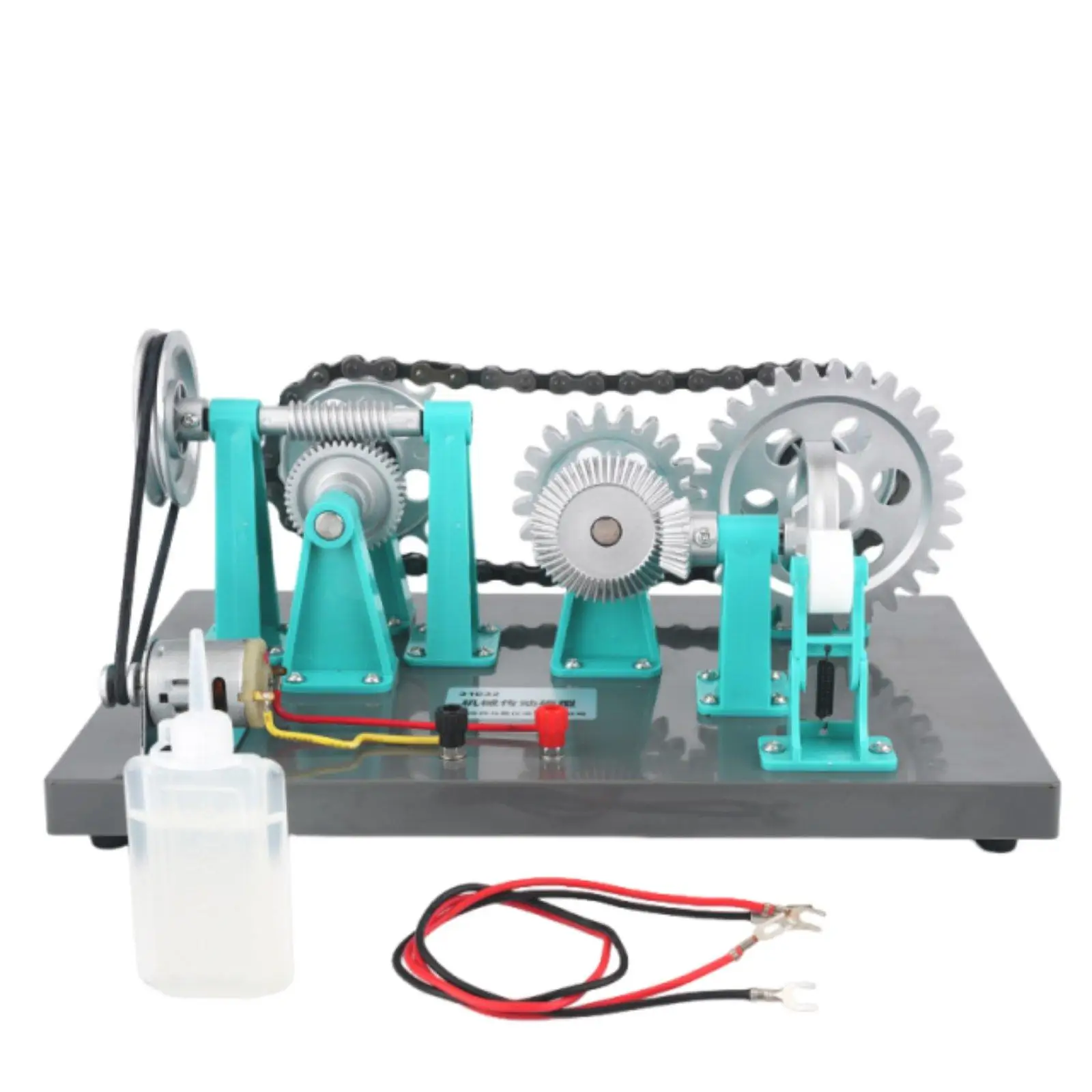 Classroom Mechanical Drive System Model Metal Gear Train and Chain Drive Set for Interactive Physics Lessons
