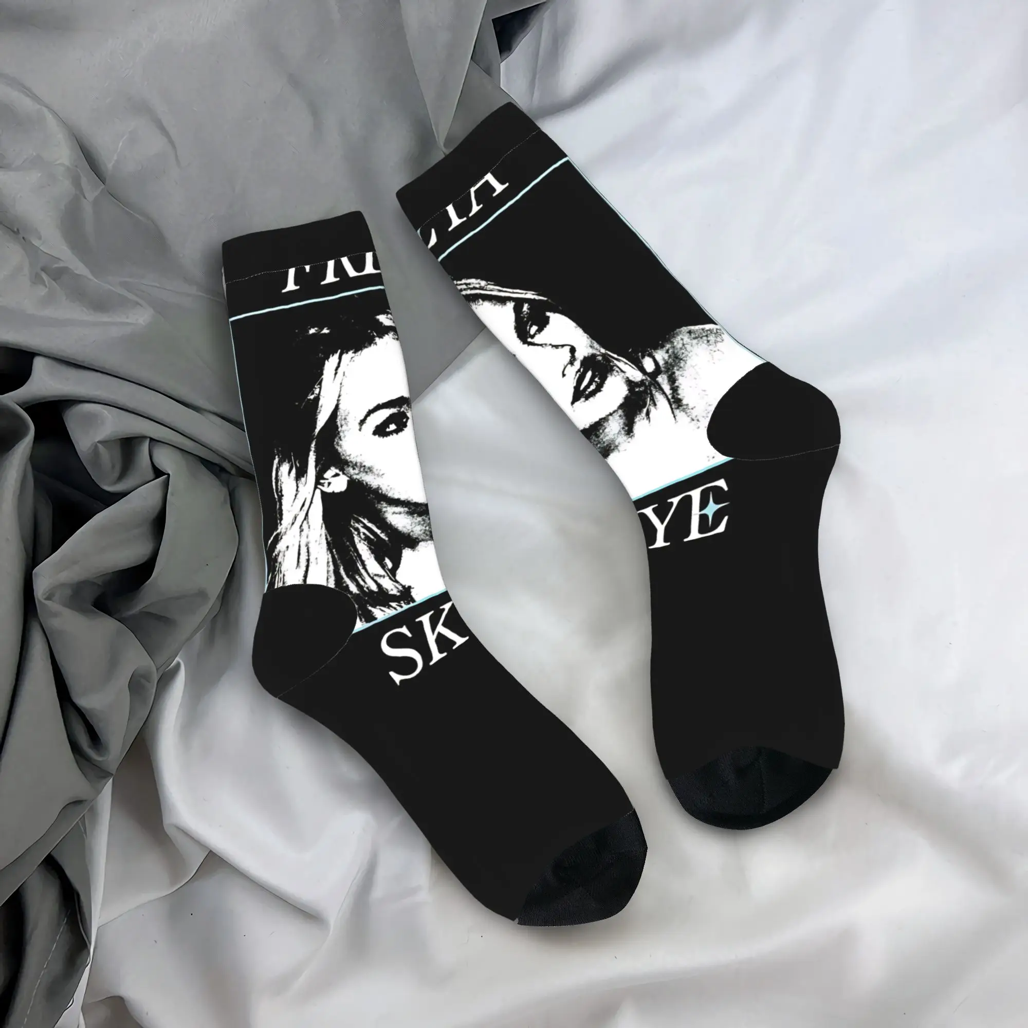 Freya Skye Album  Stockings  Graphic Casual Socks Spring Non Skid Socks Adults Men Cycling Warm Soft Socks