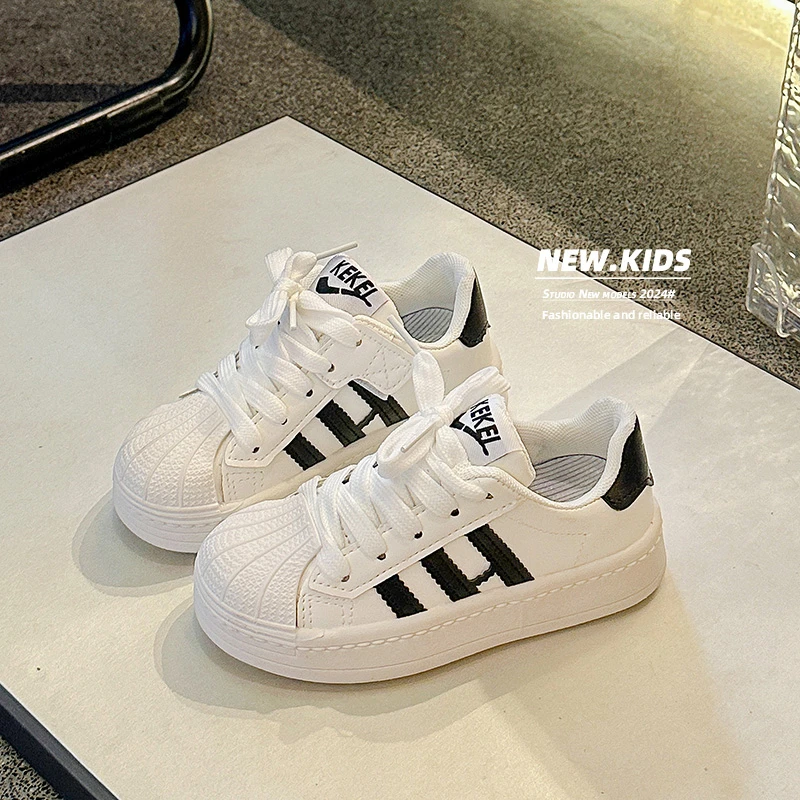 Children Casual Shoes Autumn Spring Baby Soft Toddler Shoes Anti-kick Anti-slip Boys Sneakers Girls Fashion Shell Head Shoes