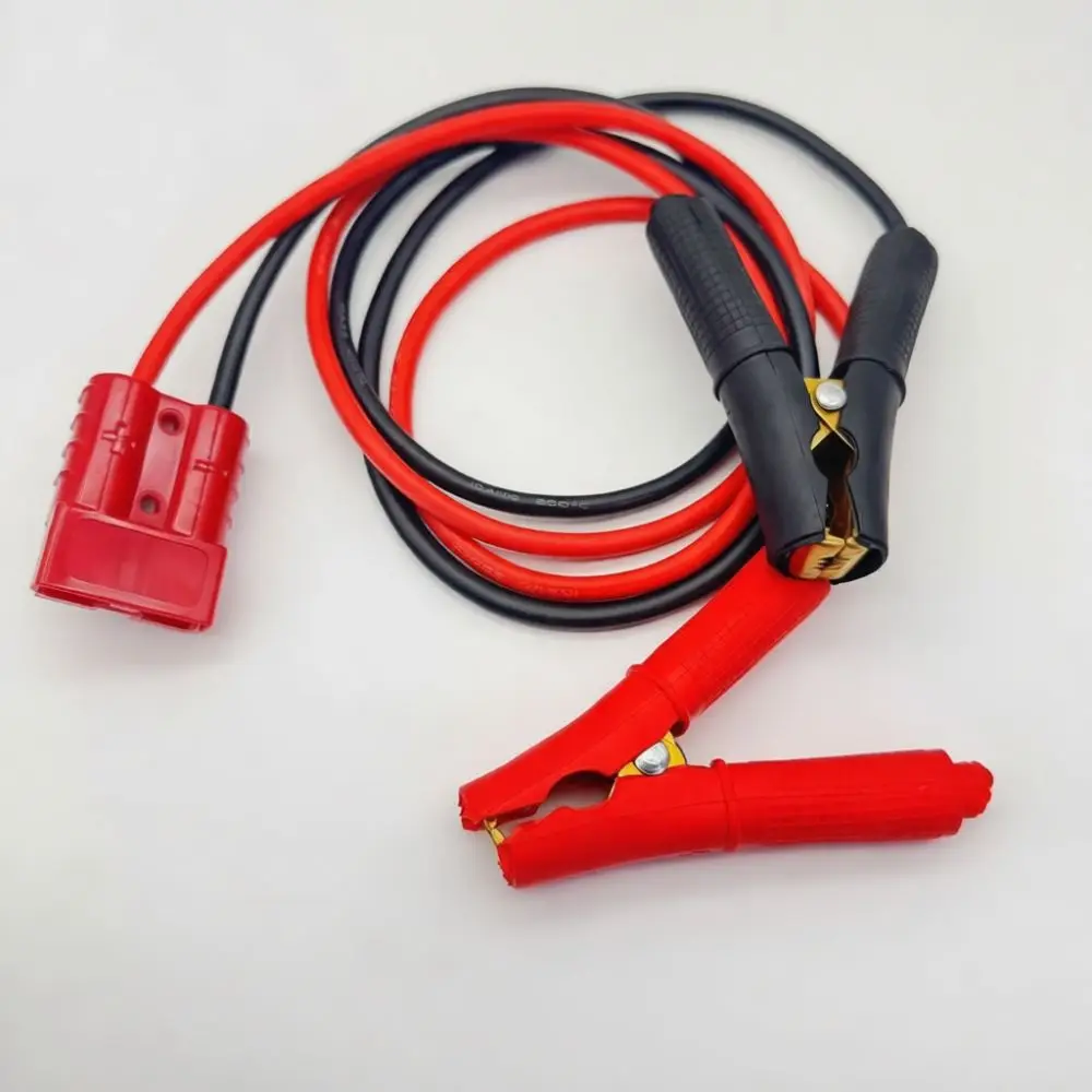 Professional Anderson 50A Plug To Alligator Clip Cable 10AWG Silicone Extension For Industrial Power Maintenance