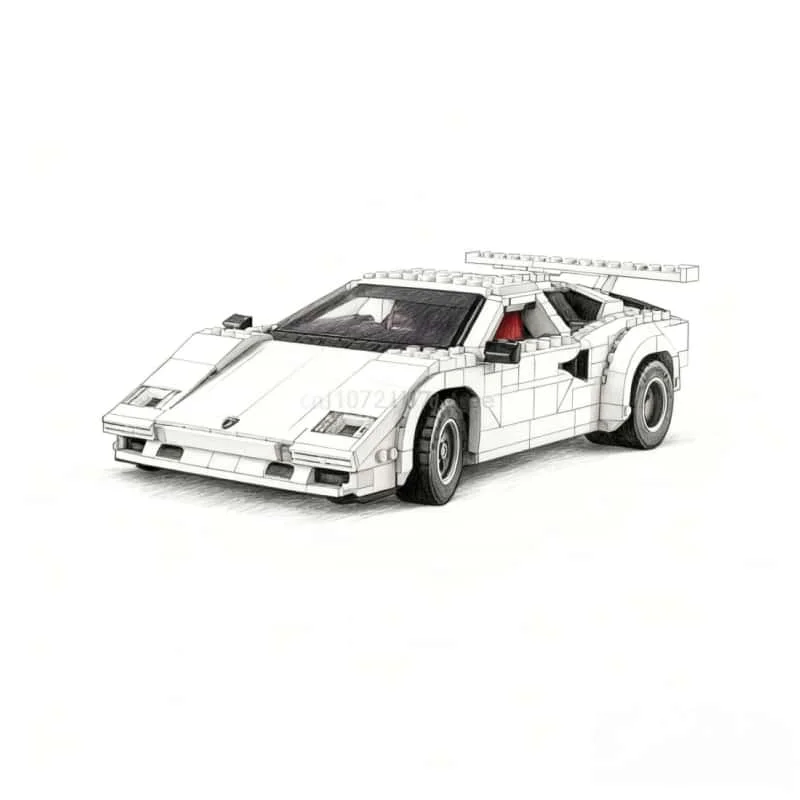 

Строительные блоки QV 2025 5000, супер гоночная модель, сборочная технология, строительные блоки, серия игрушек для детей и взрослых, рождественские подарки